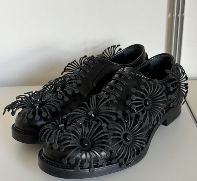 Ss22 Flower Leather Derby