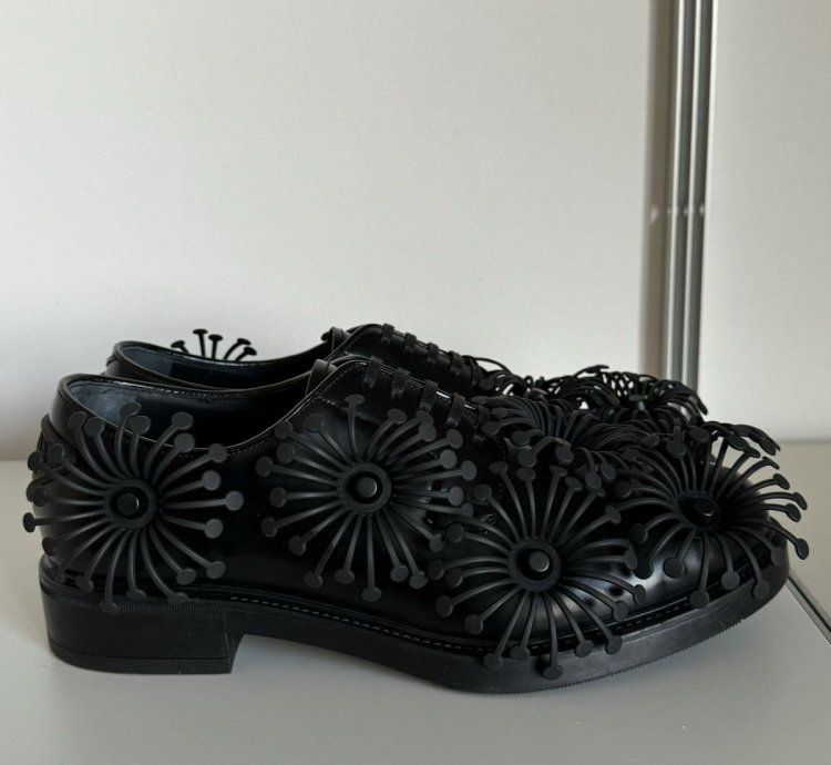 Ss22 Flower Leather Derby