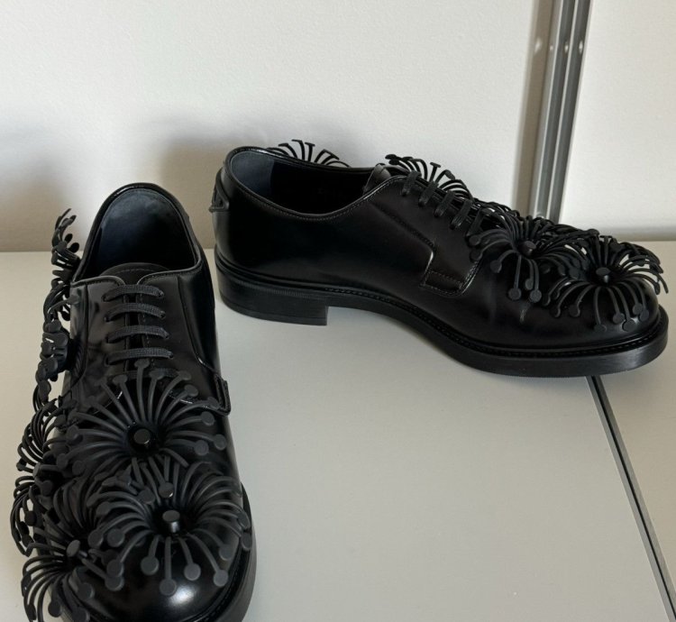 Ss22 Flower Leather Derby