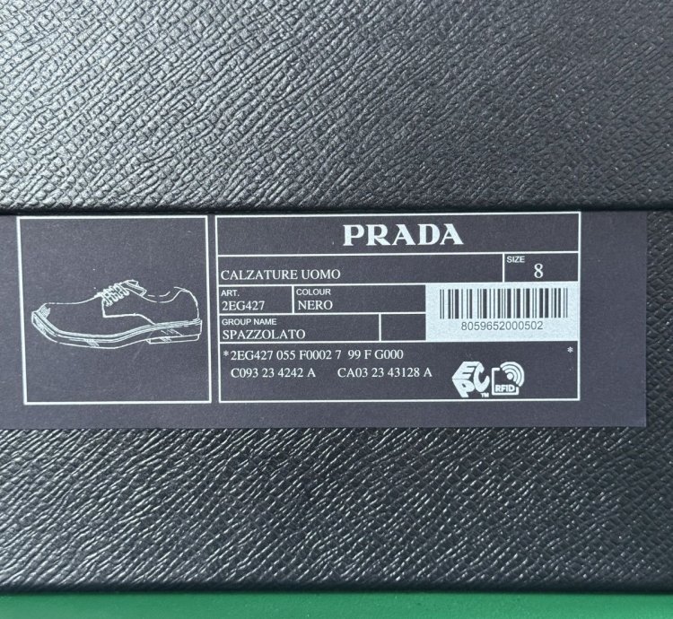Ss24 Brushed Leather Derby Shoes prada Size 8
