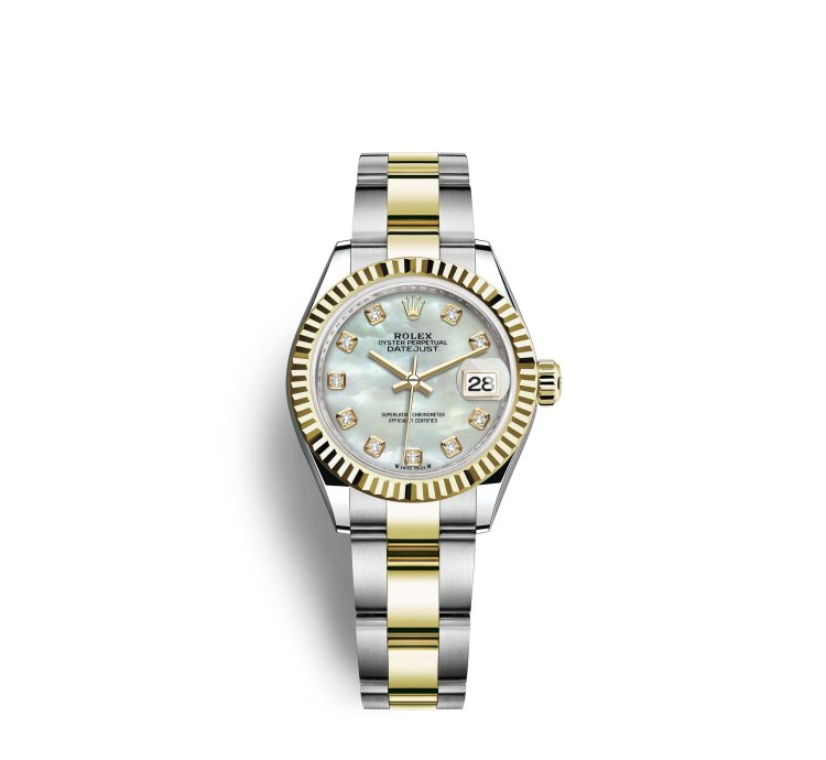 Rolex Lady-datejust 279173ng Mother-of-pearl Diamond Dial Oyster