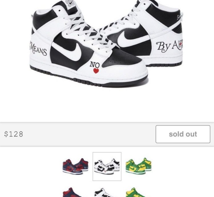 Still Nwt Supreme Nike Sb Dunk High
