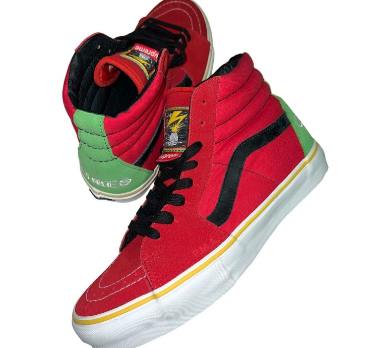 Supreme 2008 Bad Brains Vans Sk8-hi Shoes