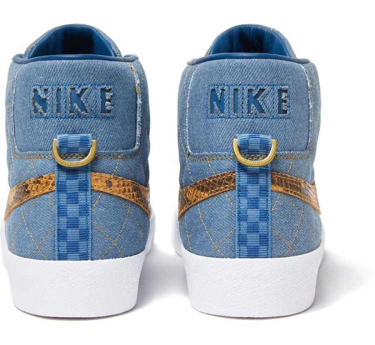 Supreme 22fw Nike Sb Blazer Mid Denim Size 8 In Hand