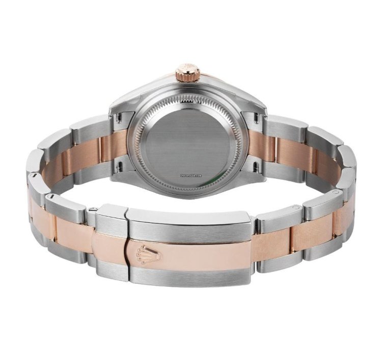 Rolex Lady-datejust 279381rbr Steel 18k Rose Gold Purple Diamond Dial 28 Mm