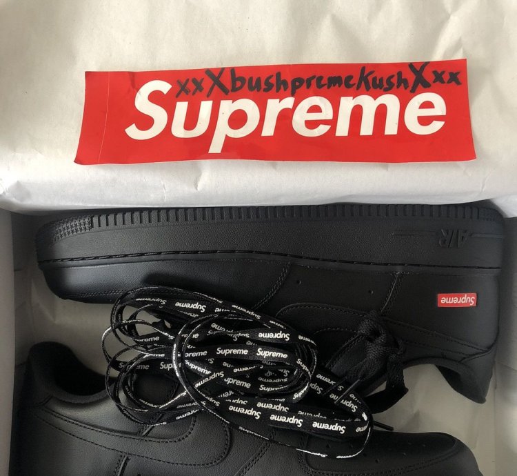 Supreme Air Force 1 Low Black