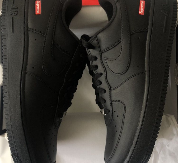 Supreme Air Force 1 Low Black