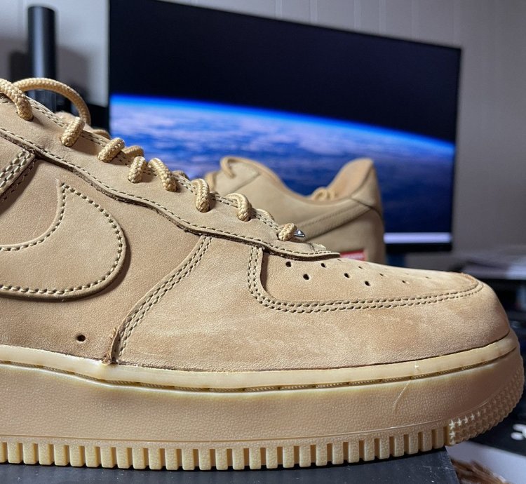 Supreme Air Force 1 Low Wheat