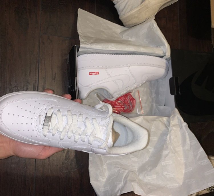 Supreme Air Force 1 Low White