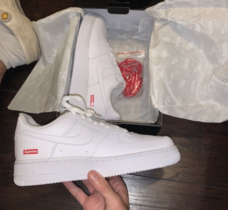 Supreme Air Force 1 Low White