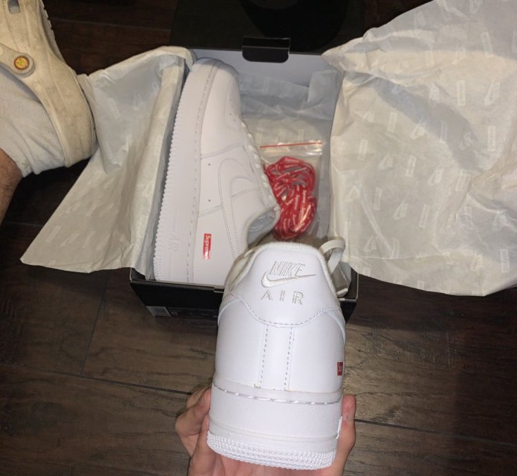 Supreme Air Force 1 Low White