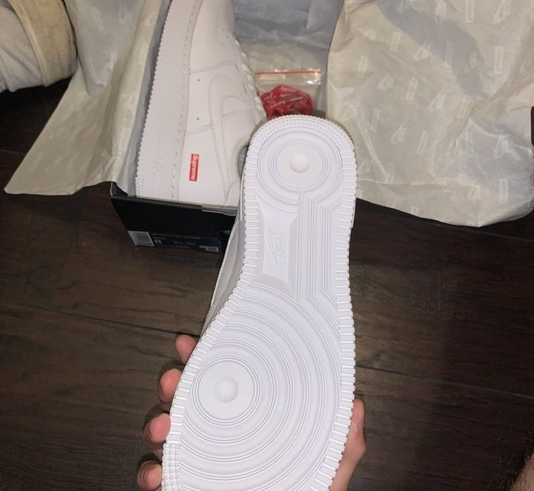 Supreme Air Force 1 Low White