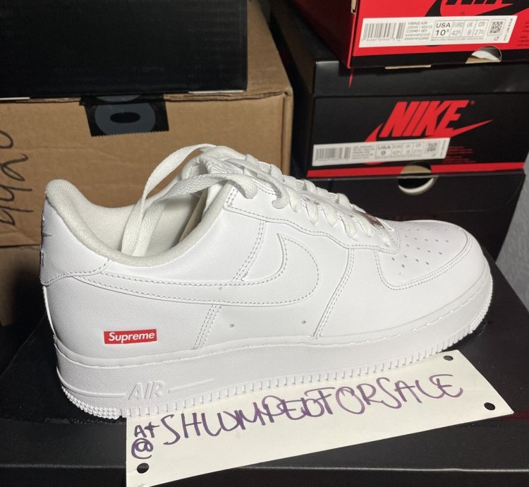 Supreme Air Force 1 Low White Size 9