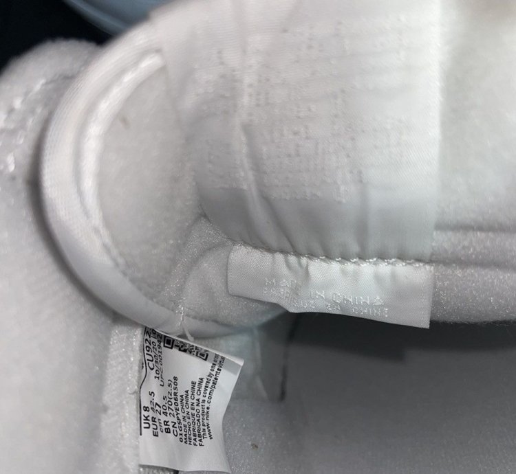Supreme Air Force 1 Low White Size 9