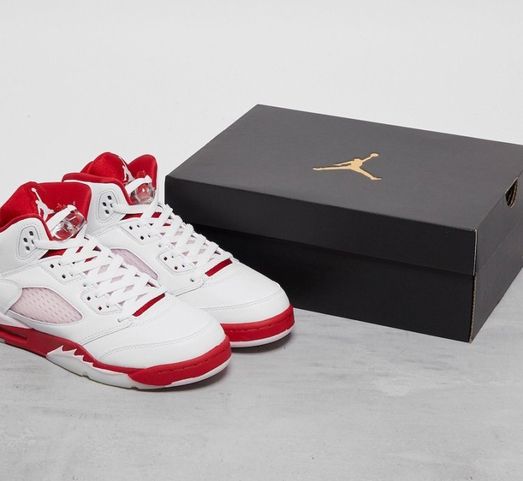 Nike Air Jordan 5 Retro White Pink Red