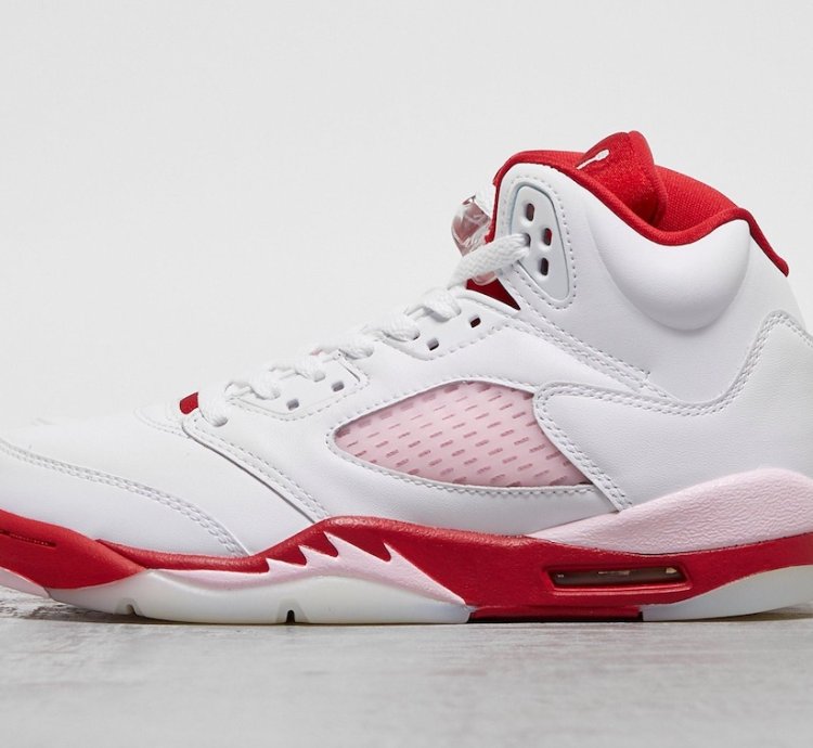 Nike Air Jordan 5 Retro White Pink Red