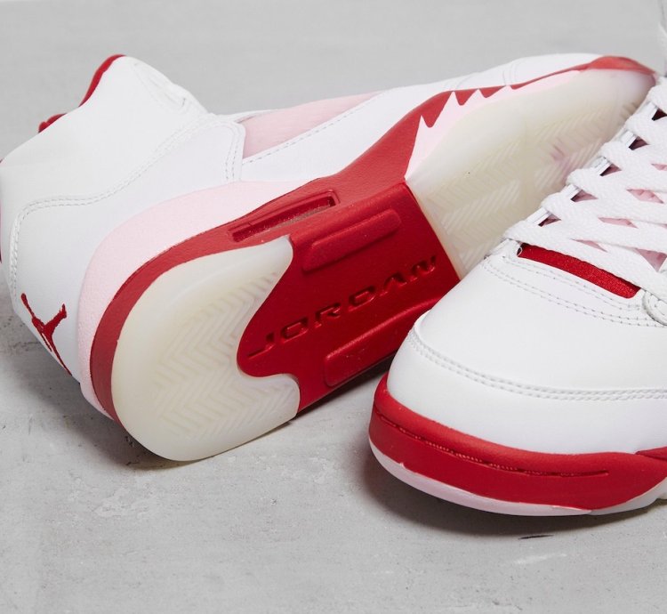 Nike Air Jordan 5 Retro White Pink Red