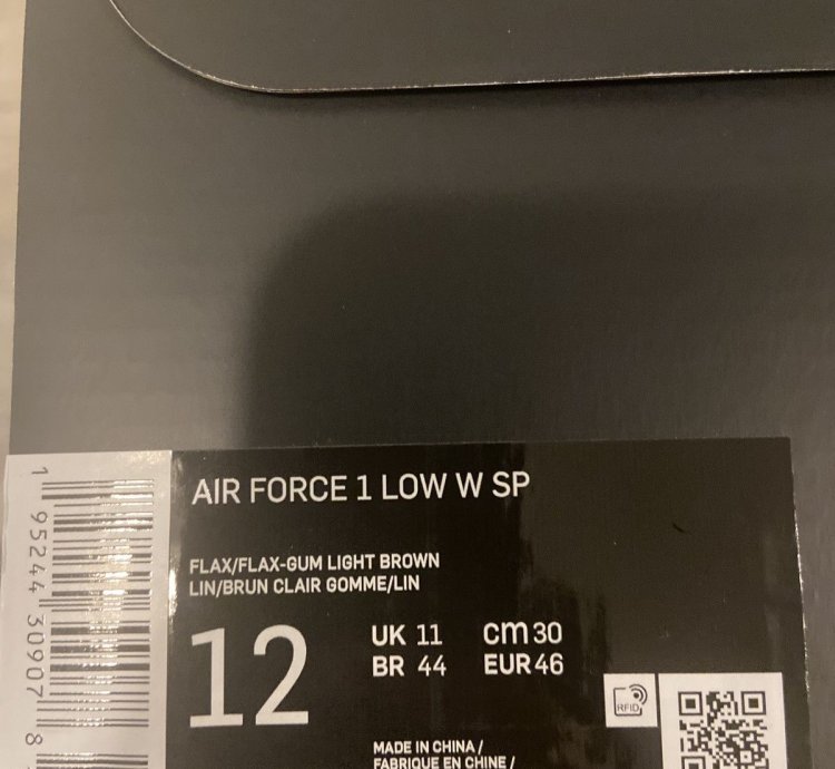 Supreme Air Force 1 Wheat Size 12