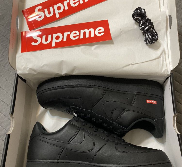 Supreme Air Force One Black Black Size 12