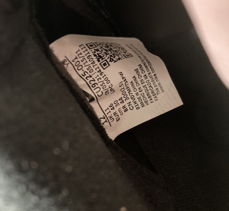 Supreme Air Force One Black Black Size 12