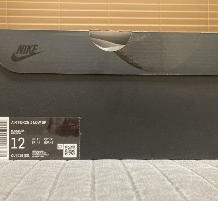 Supreme Air Force One Black Black Size 12