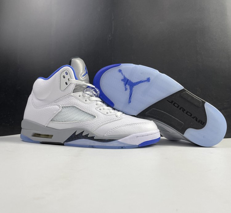 Nike Air Jordan 5 Retro White Stealth
