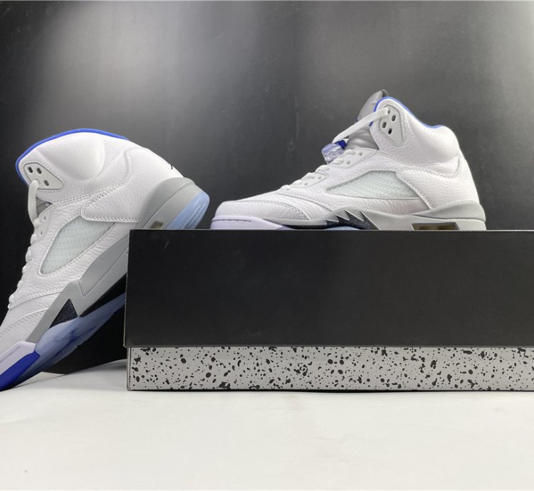 Nike Air Jordan 5 Retro White Stealth