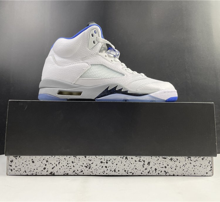 Nike Air Jordan 5 Retro White Stealth