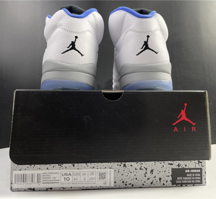 Nike Air Jordan 5 Retro White Stealth