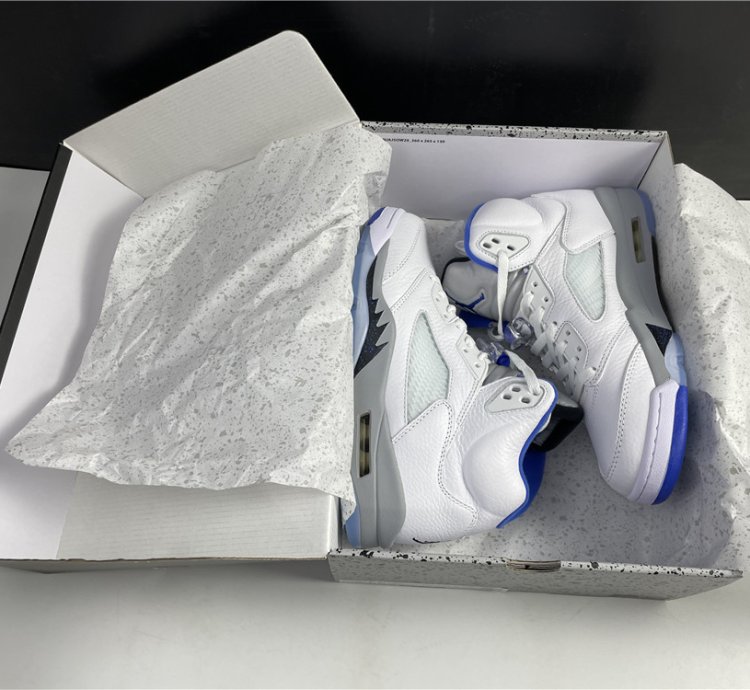 Nike Air Jordan 5 Retro White Stealth