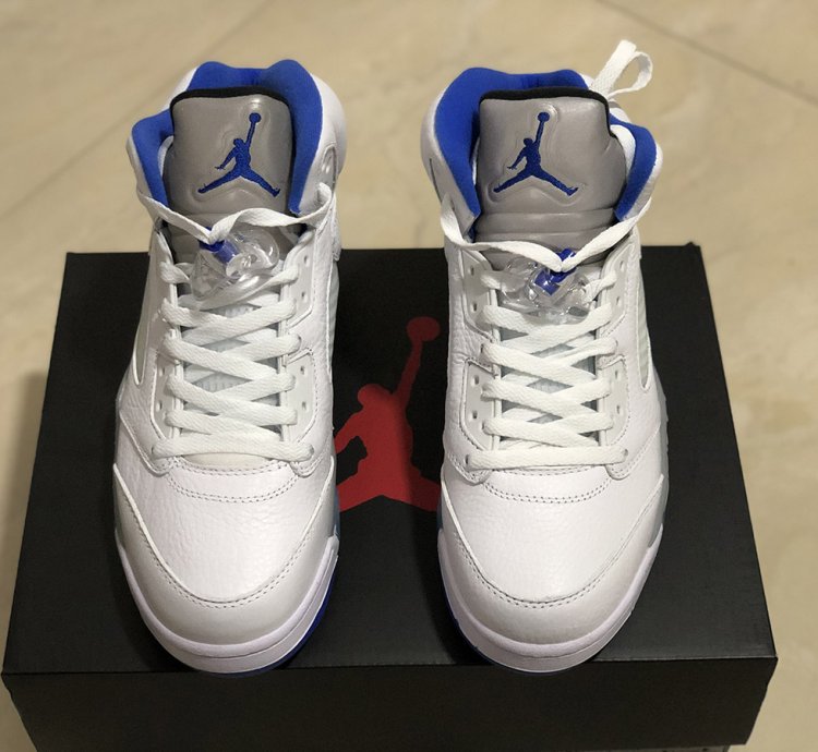 Nike Air Jordan 5 Retro White Stealth