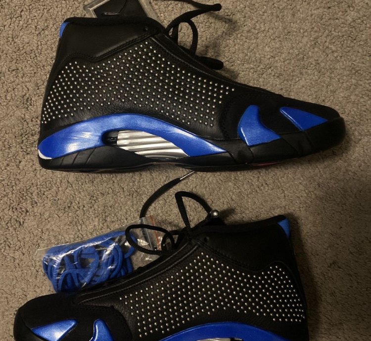 Supreme Air Jordan 14 Retro Black Varsity Royal