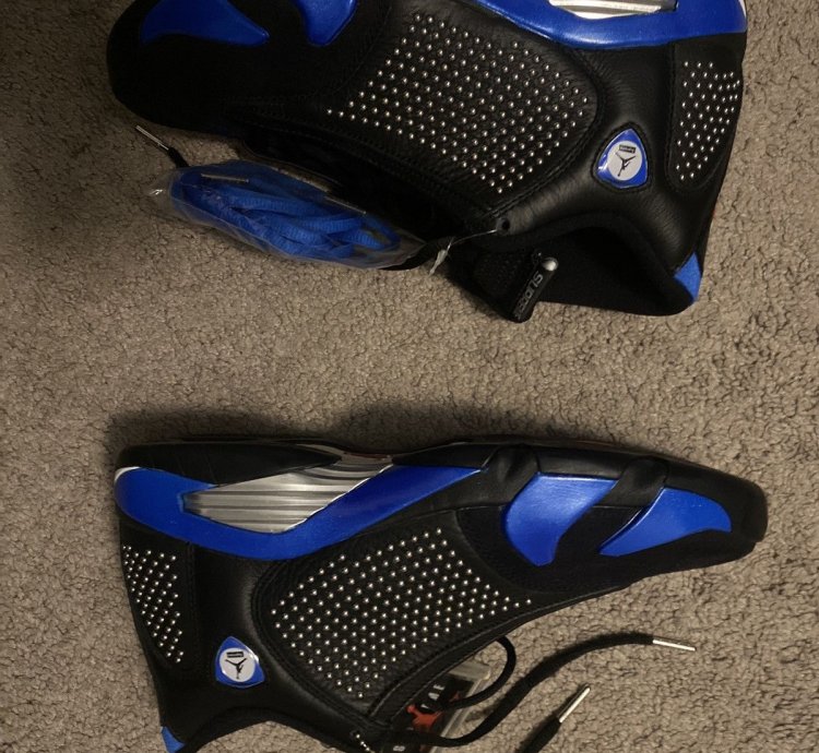 Supreme Air Jordan 14 Retro Black Varsity Royal