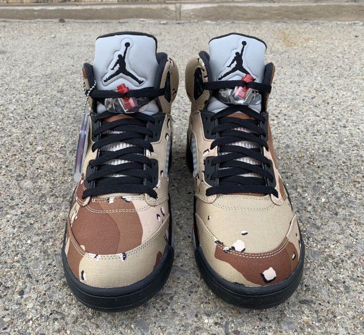 Supreme Air Jordan 5 Camo
