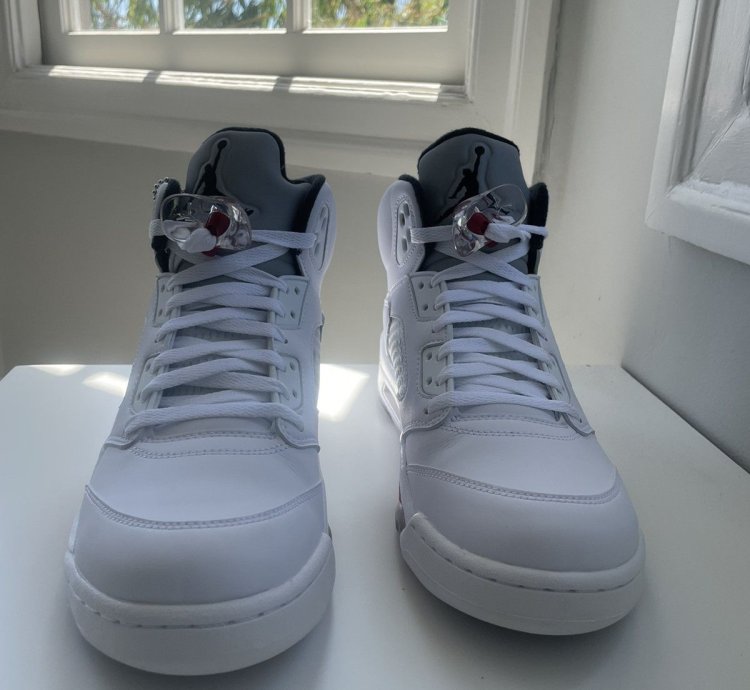 Supreme Air Jordan 5 Retro White 2015