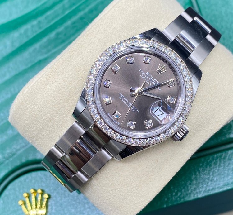 Rolex Lady-datejust 279384rbr Grey Diamonds Oys