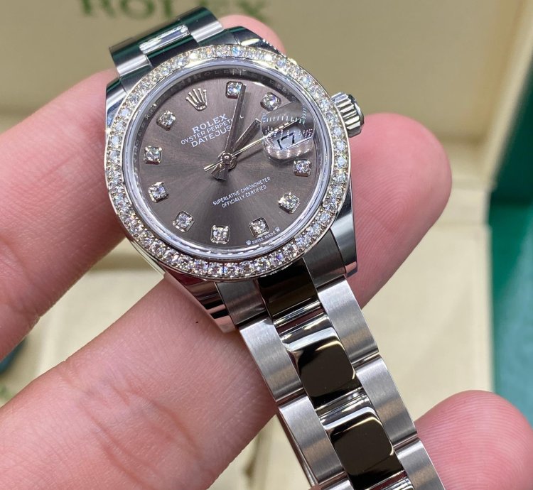 Rolex Lady-datejust 279384rbr Grey Diamonds Oys