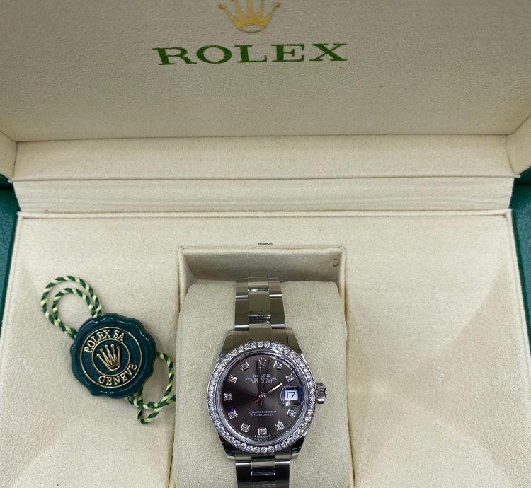Rolex Lady-datejust 279384rbr Grey Diamonds Oys