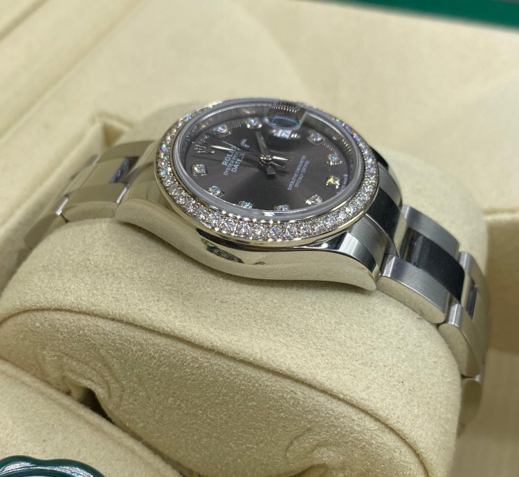 Rolex Lady-datejust 279384rbr Grey Diamonds Oys