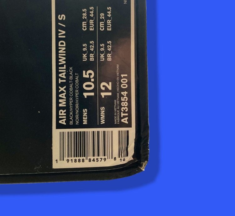 Supreme Air Max Tailwind 4 Black Cobalt 2019