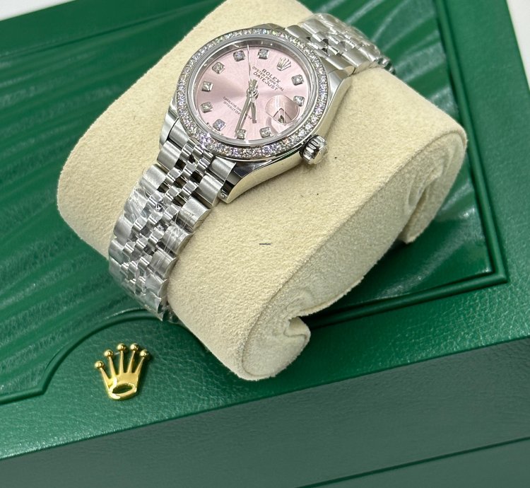 Rolex Lady-datejust 279384rbr Pink Diamond Dial Jubilee