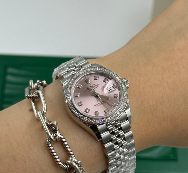 Rolex Lady-datejust 279384rbr Pink Diamond Dial Jubilee