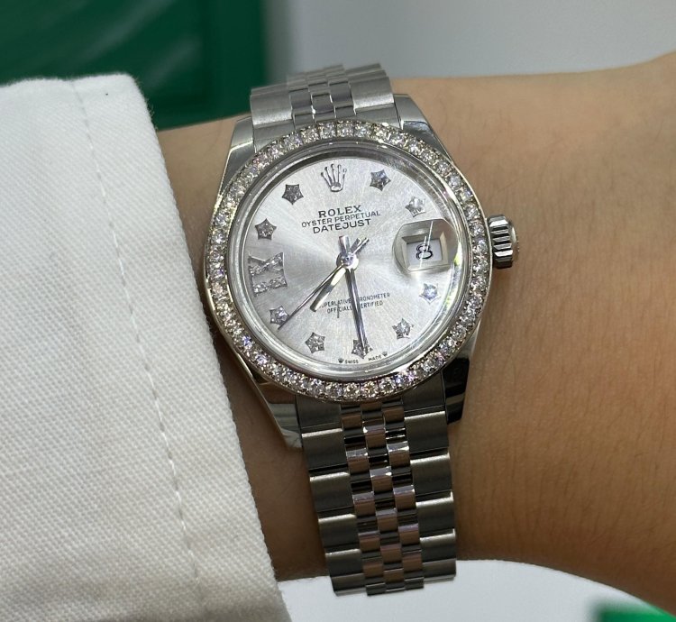 Rolex Lady-datejust 279384rbr Silver Star Diamonds Jub