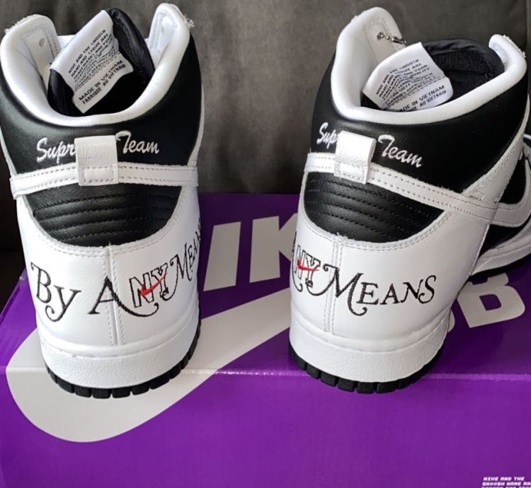 Supreme By Any Means Necessary Nike Sb Dunk High