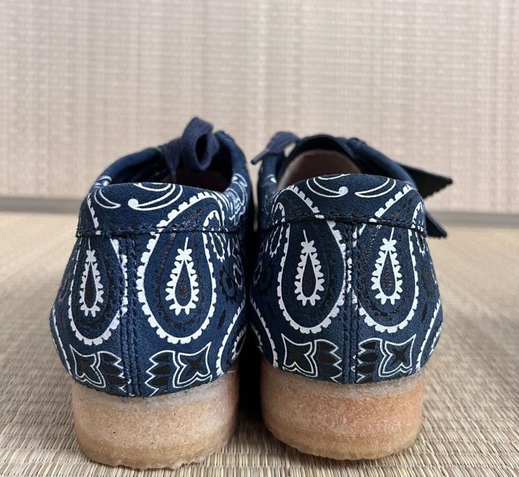 Supreme Clarks Blue Bandana Wallabee