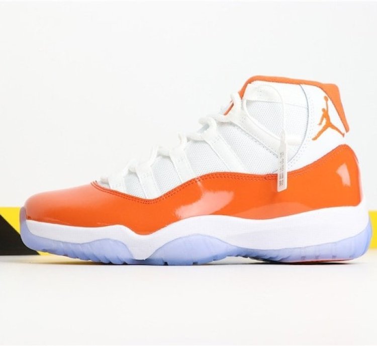 Nike Air Jordan 11 florida Gators White Orange Sneakers