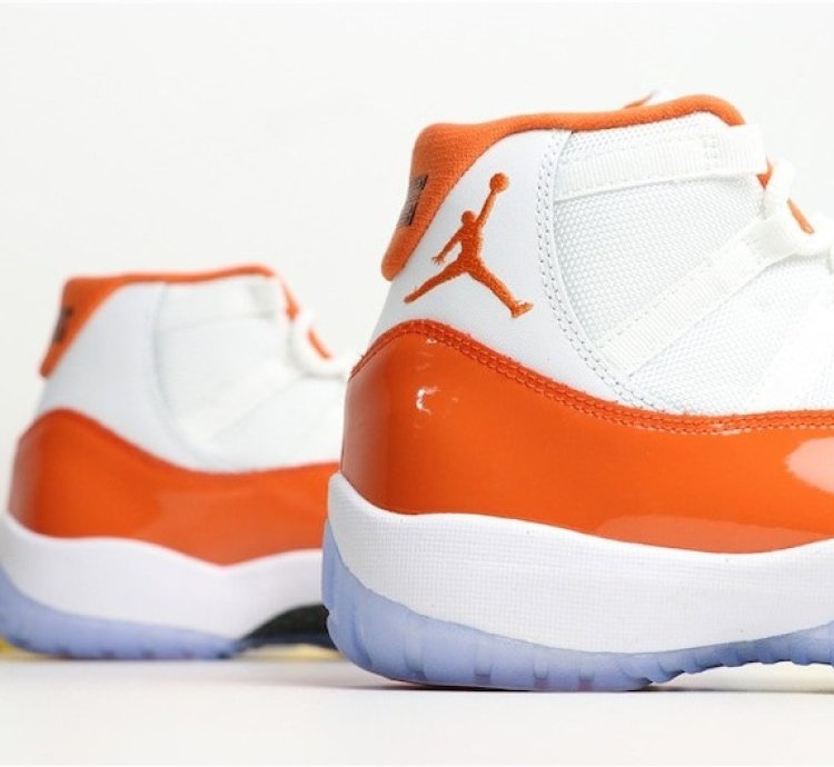 Nike Air Jordan 11 florida Gators White Orange Sneakers