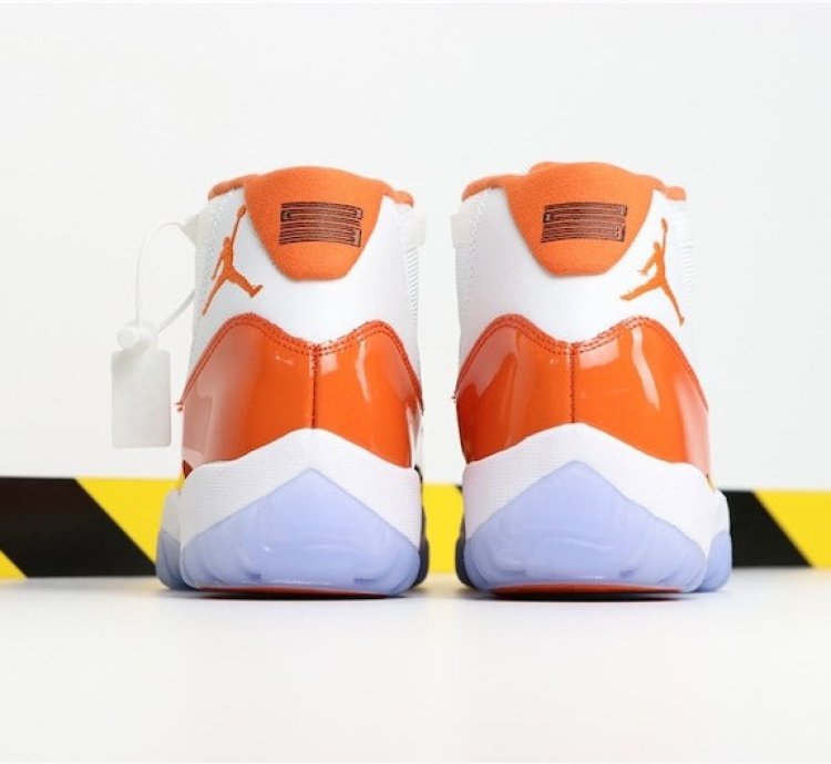 Nike Air Jordan 11 florida Gators White Orange Sneakers