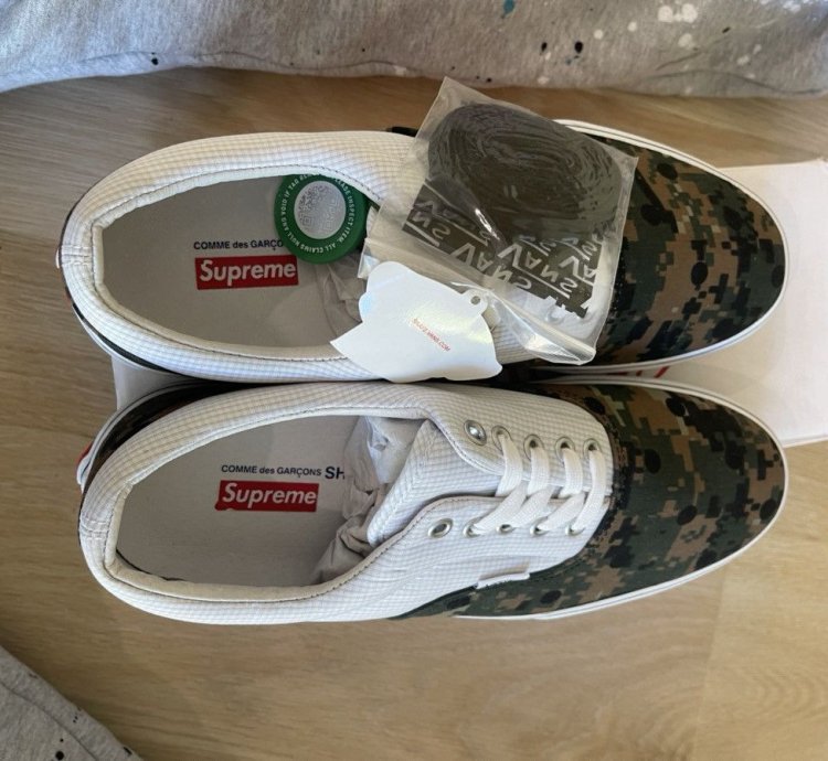 Supreme Comme Des Garcons Digi Camo Vans