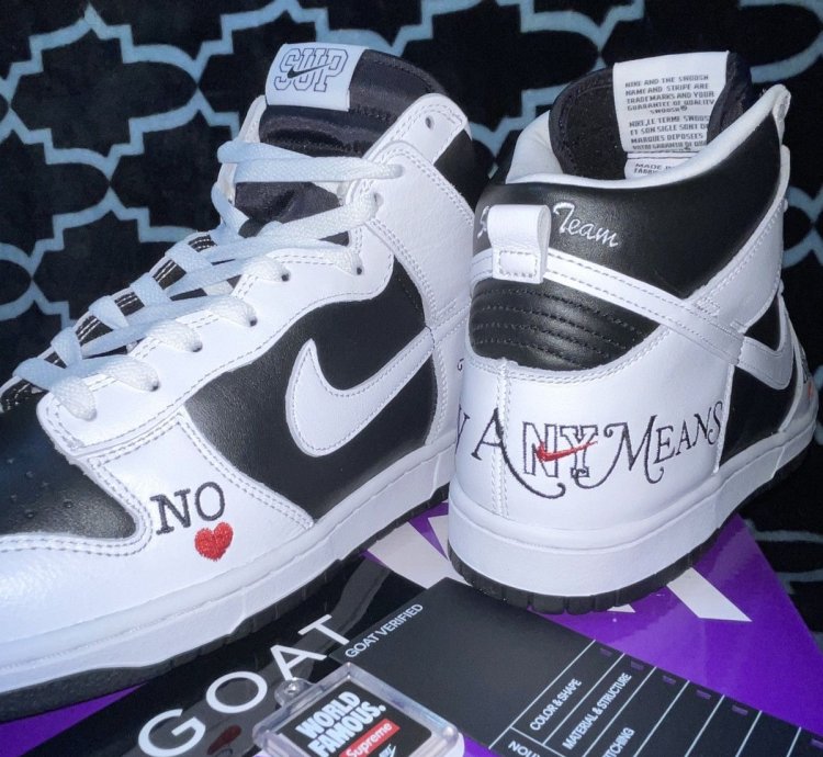 Supreme Dunk Hi Size 9 5 Black Comes With Box Logo Sticker